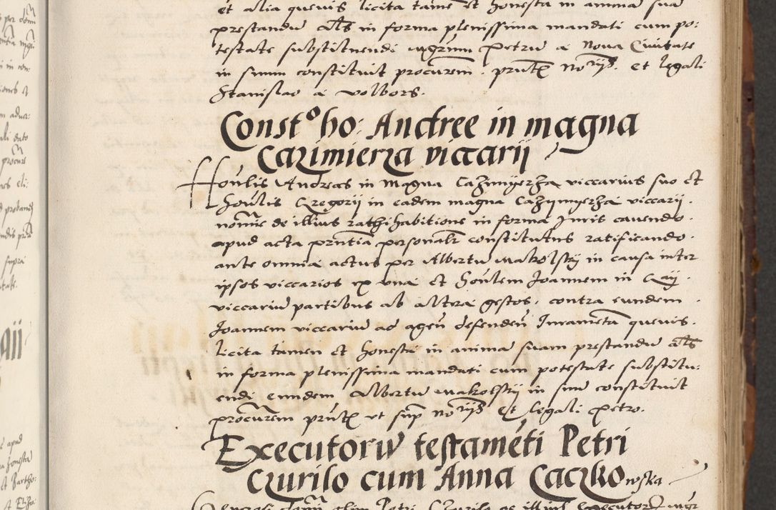 Zdjęcie nr 35 dla obiektu archiwalnego: Acta actorum causarum, sententiarum, obligationum et mandatorum coram reverendo patre et domini nostri domini Pauli divina providencia pape tertii, anno decimo quarto, a die et mense infrascriptis foeliciter continuantur. Annus coronancionis Pauli papae tercii a die tercia mensis Novembris inchoatur
