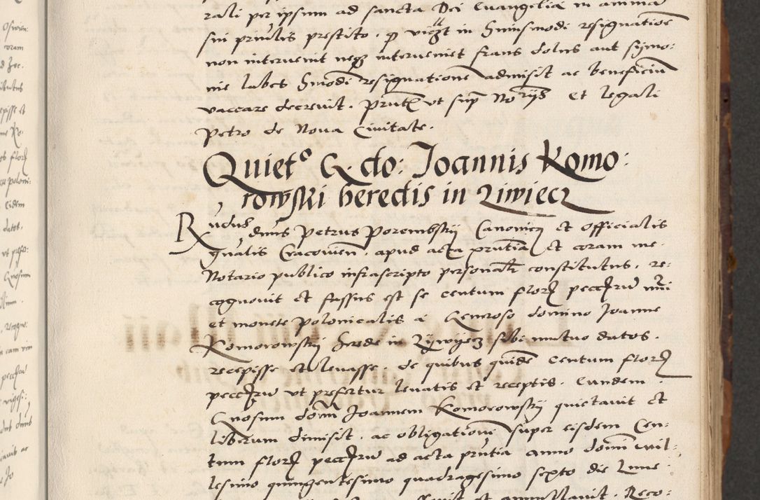 Zdjęcie nr 33 dla obiektu archiwalnego: Acta actorum causarum, sententiarum, obligationum et mandatorum coram reverendo patre et domini nostri domini Pauli divina providencia pape tertii, anno decimo quarto, a die et mense infrascriptis foeliciter continuantur. Annus coronancionis Pauli papae tercii a die tercia mensis Novembris inchoatur