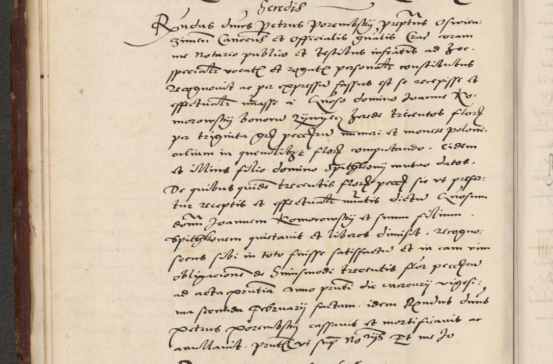 Zdjęcie nr 32 dla obiektu archiwalnego: Acta actorum causarum, sententiarum, obligationum et mandatorum coram reverendo patre et domini nostri domini Pauli divina providencia pape tertii, anno decimo quarto, a die et mense infrascriptis foeliciter continuantur. Annus coronancionis Pauli papae tercii a die tercia mensis Novembris inchoatur