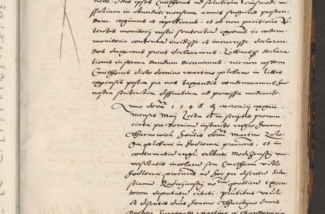 Zdjęcie nr 15 dla obiektu archiwalnego: Acta actorum causarum, sententiarum, obligationum et mandatorum coram reverendo patre et domini nostri domini Pauli divina providencia pape tertii, anno decimo quarto, a die et mense infrascriptis foeliciter continuantur. Annus coronancionis Pauli papae tercii a die tercia mensis Novembris inchoatur