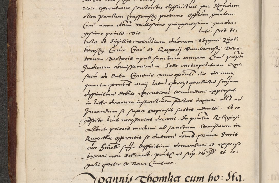 Zdjęcie nr 16 dla obiektu archiwalnego: Acta actorum causarum, sententiarum, obligationum et mandatorum coram reverendo patre et domini nostri domini Pauli divina providencia pape tertii, anno decimo quarto, a die et mense infrascriptis foeliciter continuantur. Annus coronancionis Pauli papae tercii a die tercia mensis Novembris inchoatur