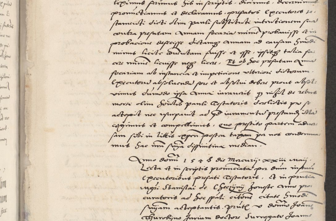 Zdjęcie nr 13 dla obiektu archiwalnego: Acta actorum causarum, sententiarum, obligationum et mandatorum coram reverendo patre et domini nostri domini Pauli divina providencia pape tertii, anno decimo quarto, a die et mense infrascriptis foeliciter continuantur. Annus coronancionis Pauli papae tercii a die tercia mensis Novembris inchoatur