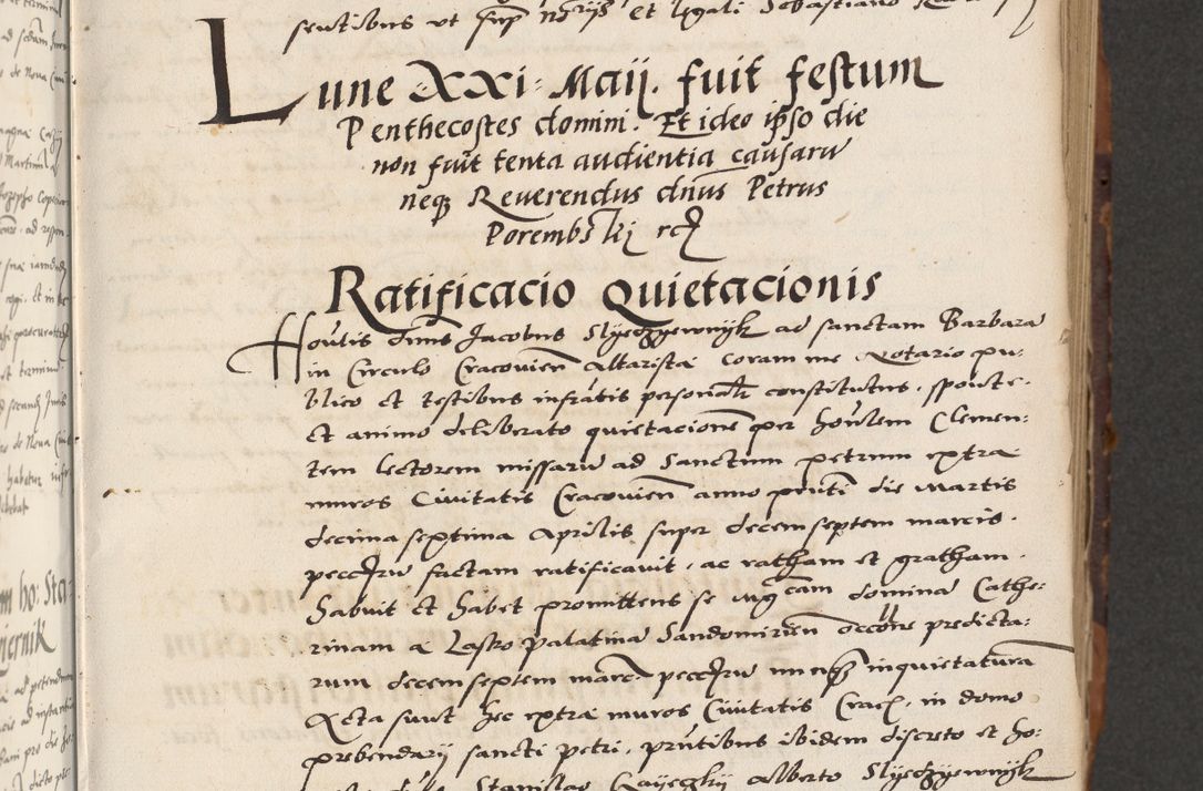 Zdjęcie nr 11 dla obiektu archiwalnego: Acta actorum causarum, sententiarum, obligationum et mandatorum coram reverendo patre et domini nostri domini Pauli divina providencia pape tertii, anno decimo quarto, a die et mense infrascriptis foeliciter continuantur. Annus coronancionis Pauli papae tercii a die tercia mensis Novembris inchoatur