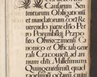Zdjęcie nr 7 dla obiektu archiwalnego: Acta actorum causarum, sententiarum, obligationum et mandatorum coram reverendo patre et domini nostri domini Pauli divina providencia pape tertii, anno decimo quarto, a die et mense infrascriptis foeliciter continuantur. Annus coronancionis Pauli papae tercii a die tercia mensis Novembris inchoatur