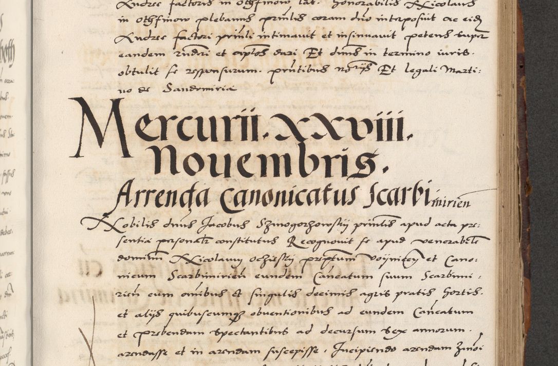 Zdjęcie nr 395 dla obiektu archiwalnego: Acta actorum causarum, sententiarum, obligationum et mandatorum coram reverendo patre et domini nostri domini Pauli divina providencia pape tertii, anno decimo quarto, a die et mense infrascriptis foeliciter continuantur. Annus coronancionis Pauli papae tercii a die tercia mensis Novembris inchoatur