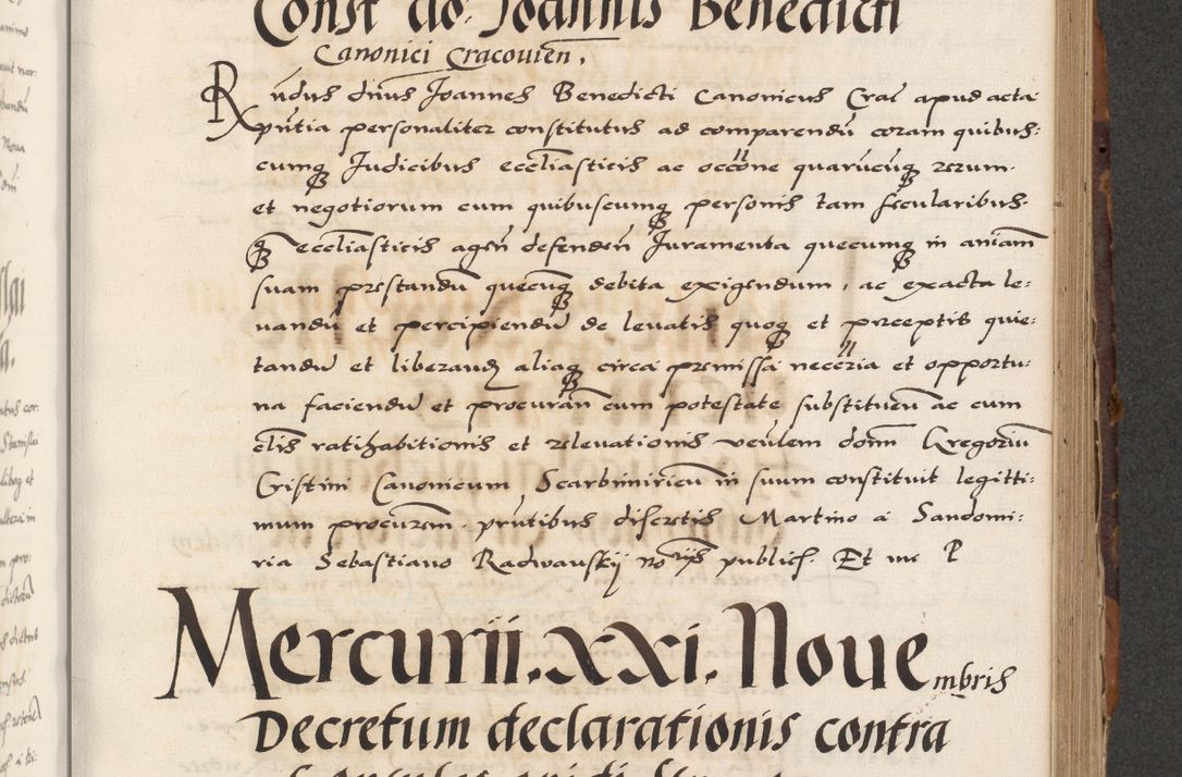 Zdjęcie nr 391 dla obiektu archiwalnego: Acta actorum causarum, sententiarum, obligationum et mandatorum coram reverendo patre et domini nostri domini Pauli divina providencia pape tertii, anno decimo quarto, a die et mense infrascriptis foeliciter continuantur. Annus coronancionis Pauli papae tercii a die tercia mensis Novembris inchoatur