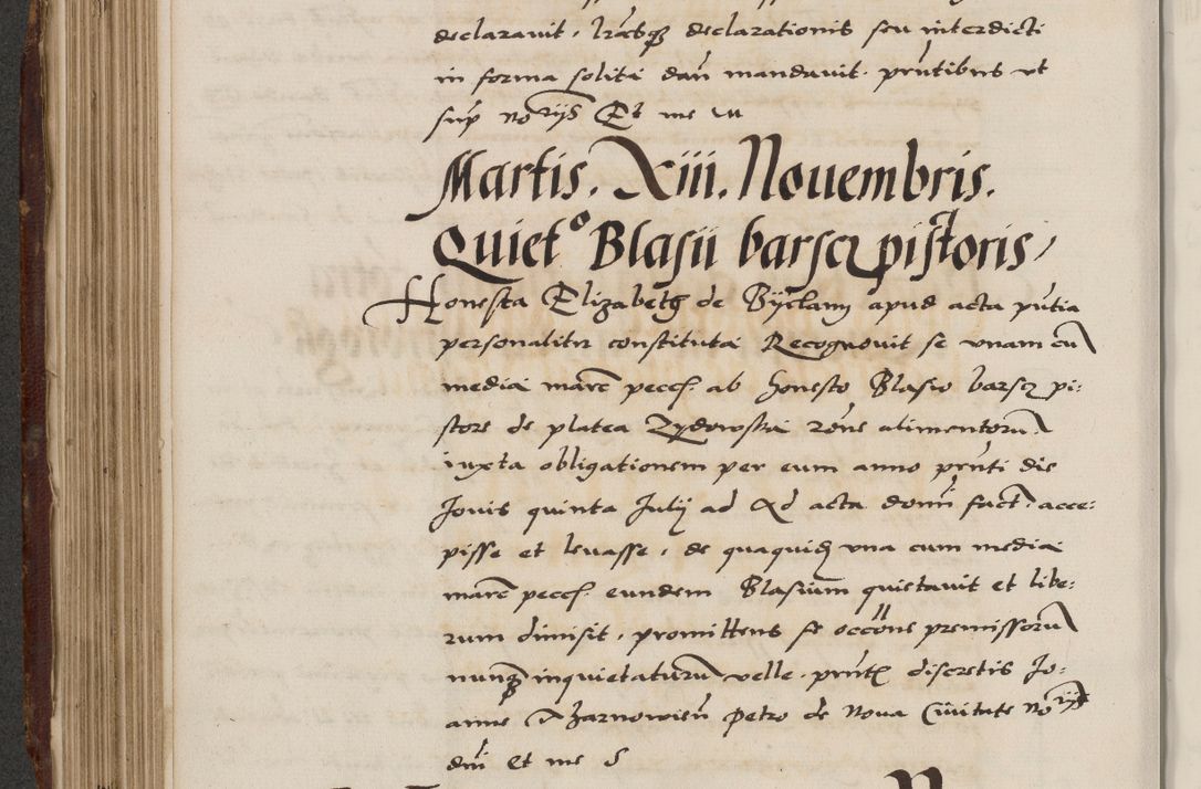 Zdjęcie nr 384 dla obiektu archiwalnego: Acta actorum causarum, sententiarum, obligationum et mandatorum coram reverendo patre et domini nostri domini Pauli divina providencia pape tertii, anno decimo quarto, a die et mense infrascriptis foeliciter continuantur. Annus coronancionis Pauli papae tercii a die tercia mensis Novembris inchoatur