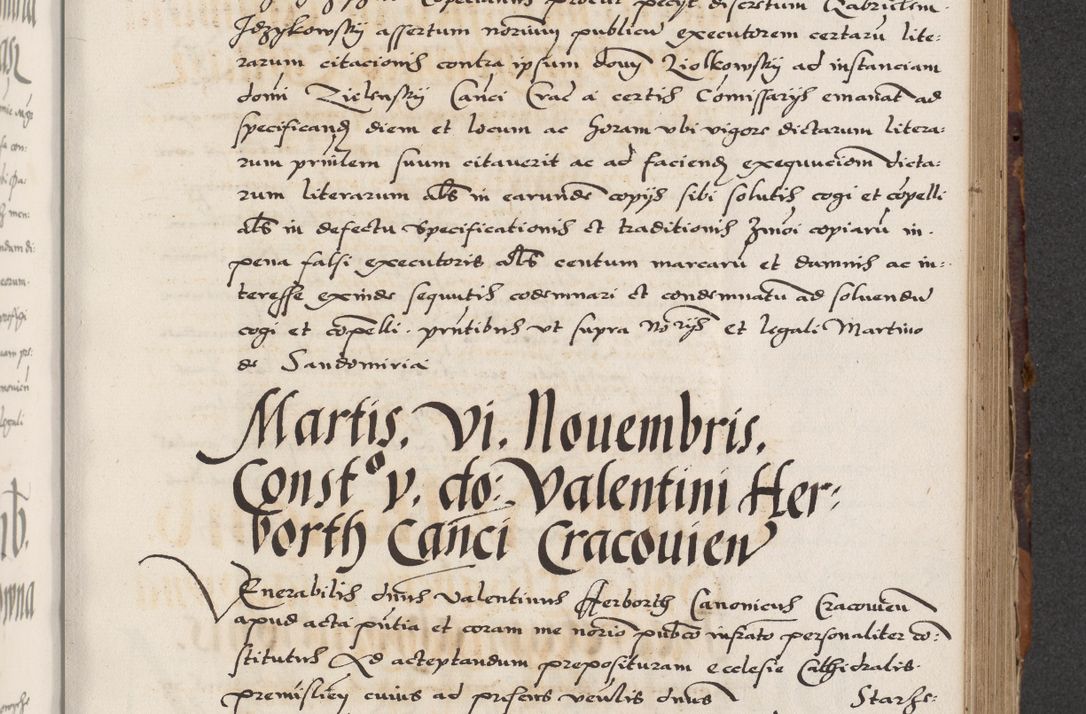 Zdjęcie nr 375 dla obiektu archiwalnego: Acta actorum causarum, sententiarum, obligationum et mandatorum coram reverendo patre et domini nostri domini Pauli divina providencia pape tertii, anno decimo quarto, a die et mense infrascriptis foeliciter continuantur. Annus coronancionis Pauli papae tercii a die tercia mensis Novembris inchoatur