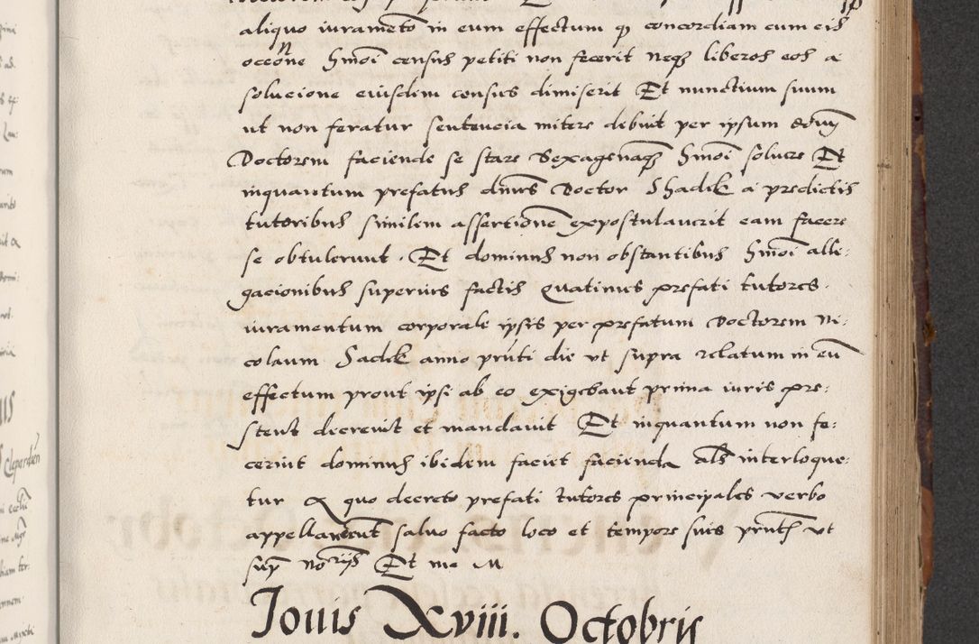 Zdjęcie nr 351 dla obiektu archiwalnego: Acta actorum causarum, sententiarum, obligationum et mandatorum coram reverendo patre et domini nostri domini Pauli divina providencia pape tertii, anno decimo quarto, a die et mense infrascriptis foeliciter continuantur. Annus coronancionis Pauli papae tercii a die tercia mensis Novembris inchoatur