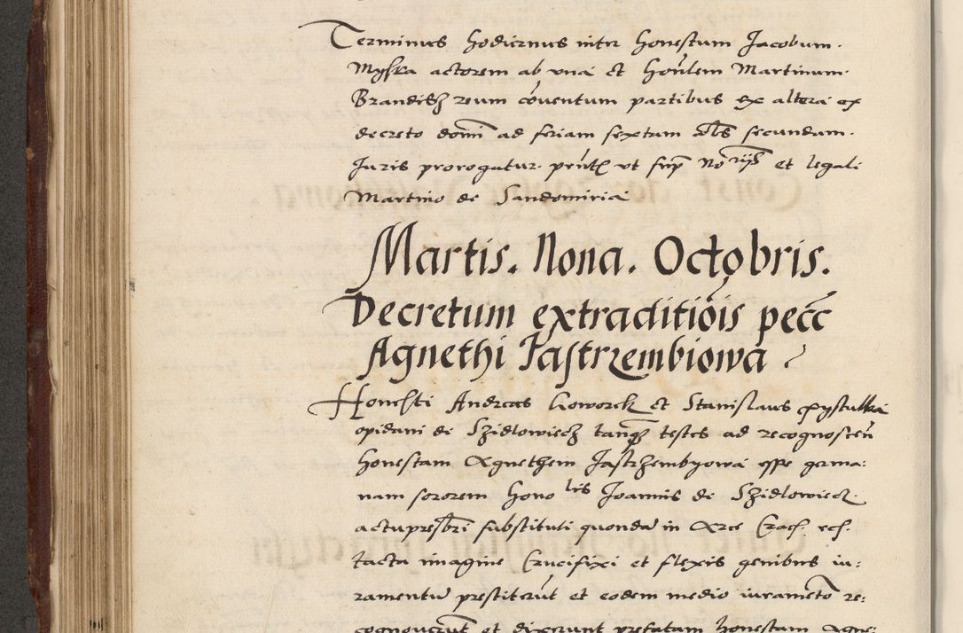 Zdjęcie nr 332 dla obiektu archiwalnego: Acta actorum causarum, sententiarum, obligationum et mandatorum coram reverendo patre et domini nostri domini Pauli divina providencia pape tertii, anno decimo quarto, a die et mense infrascriptis foeliciter continuantur. Annus coronancionis Pauli papae tercii a die tercia mensis Novembris inchoatur