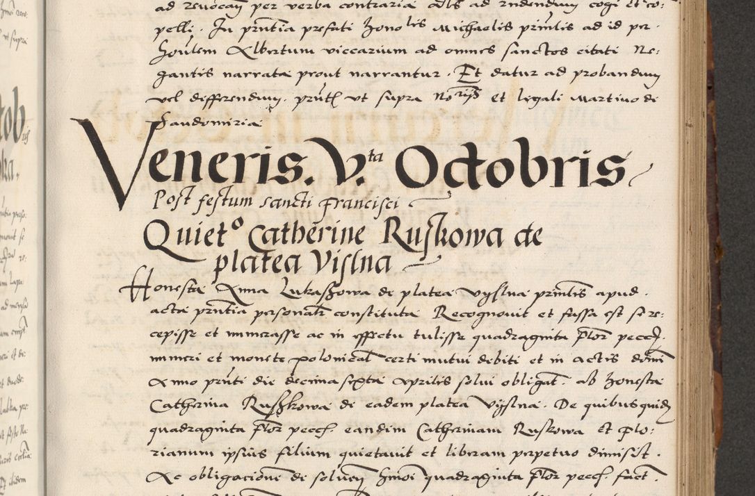 Zdjęcie nr 323 dla obiektu archiwalnego: Acta actorum causarum, sententiarum, obligationum et mandatorum coram reverendo patre et domini nostri domini Pauli divina providencia pape tertii, anno decimo quarto, a die et mense infrascriptis foeliciter continuantur. Annus coronancionis Pauli papae tercii a die tercia mensis Novembris inchoatur