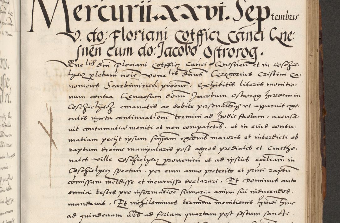 Zdjęcie nr 315 dla obiektu archiwalnego: Acta actorum causarum, sententiarum, obligationum et mandatorum coram reverendo patre et domini nostri domini Pauli divina providencia pape tertii, anno decimo quarto, a die et mense infrascriptis foeliciter continuantur. Annus coronancionis Pauli papae tercii a die tercia mensis Novembris inchoatur