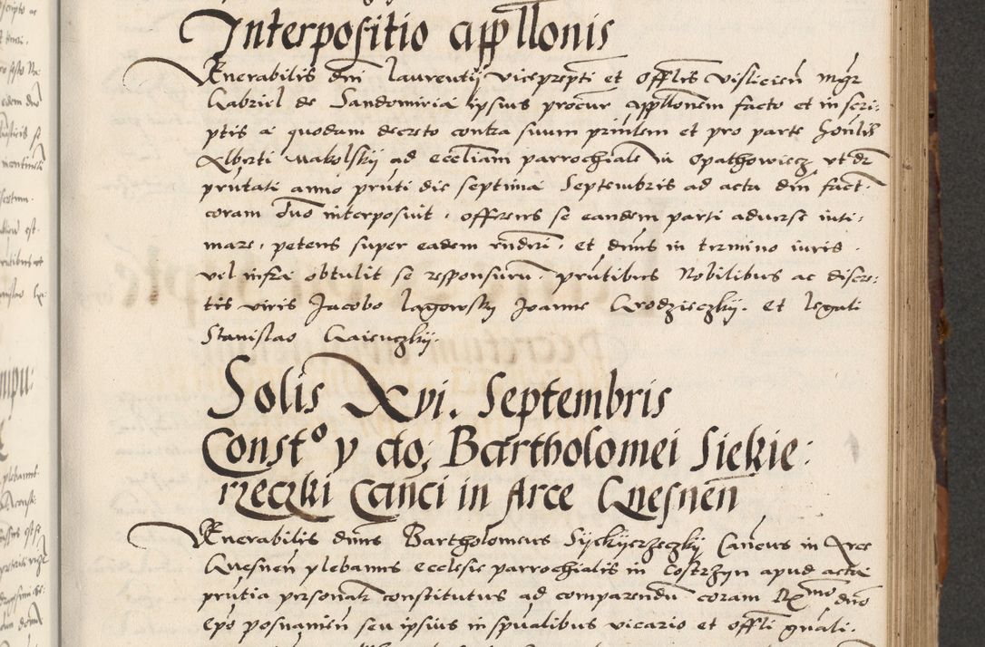 Zdjęcie nr 297 dla obiektu archiwalnego: Acta actorum causarum, sententiarum, obligationum et mandatorum coram reverendo patre et domini nostri domini Pauli divina providencia pape tertii, anno decimo quarto, a die et mense infrascriptis foeliciter continuantur. Annus coronancionis Pauli papae tercii a die tercia mensis Novembris inchoatur