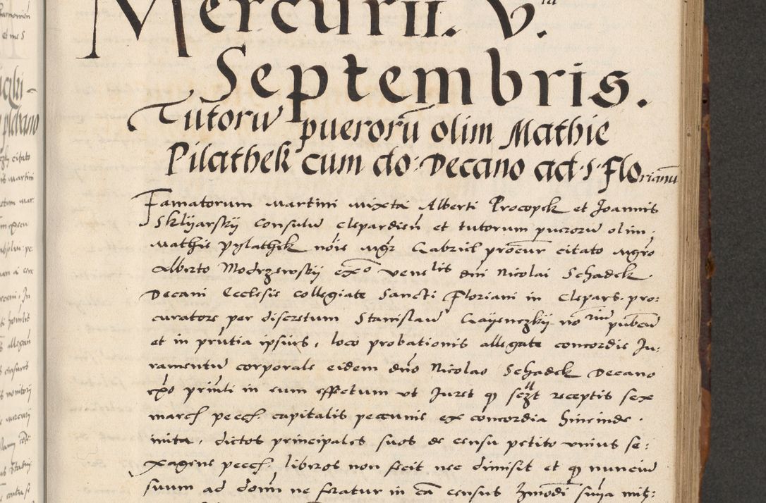 Zdjęcie nr 287 dla obiektu archiwalnego: Acta actorum causarum, sententiarum, obligationum et mandatorum coram reverendo patre et domini nostri domini Pauli divina providencia pape tertii, anno decimo quarto, a die et mense infrascriptis foeliciter continuantur. Annus coronancionis Pauli papae tercii a die tercia mensis Novembris inchoatur