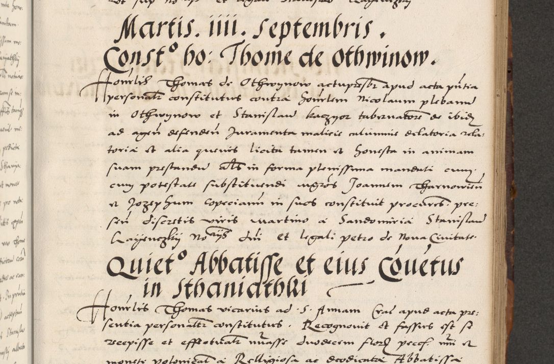 Zdjęcie nr 285 dla obiektu archiwalnego: Acta actorum causarum, sententiarum, obligationum et mandatorum coram reverendo patre et domini nostri domini Pauli divina providencia pape tertii, anno decimo quarto, a die et mense infrascriptis foeliciter continuantur. Annus coronancionis Pauli papae tercii a die tercia mensis Novembris inchoatur