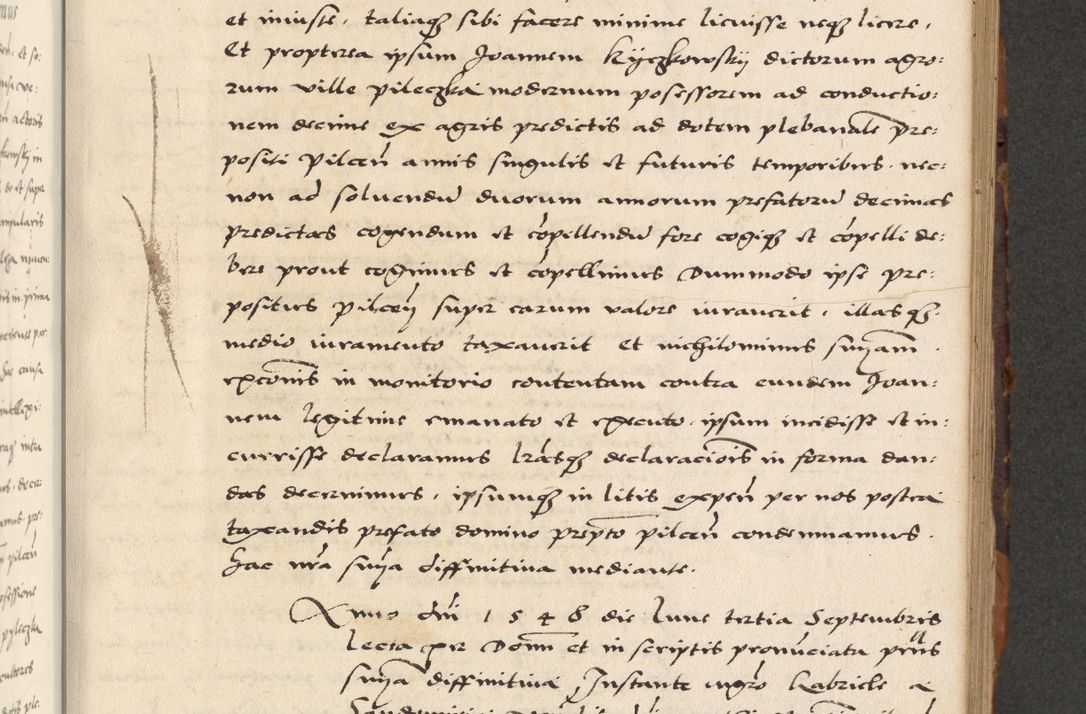 Zdjęcie nr 283 dla obiektu archiwalnego: Acta actorum causarum, sententiarum, obligationum et mandatorum coram reverendo patre et domini nostri domini Pauli divina providencia pape tertii, anno decimo quarto, a die et mense infrascriptis foeliciter continuantur. Annus coronancionis Pauli papae tercii a die tercia mensis Novembris inchoatur