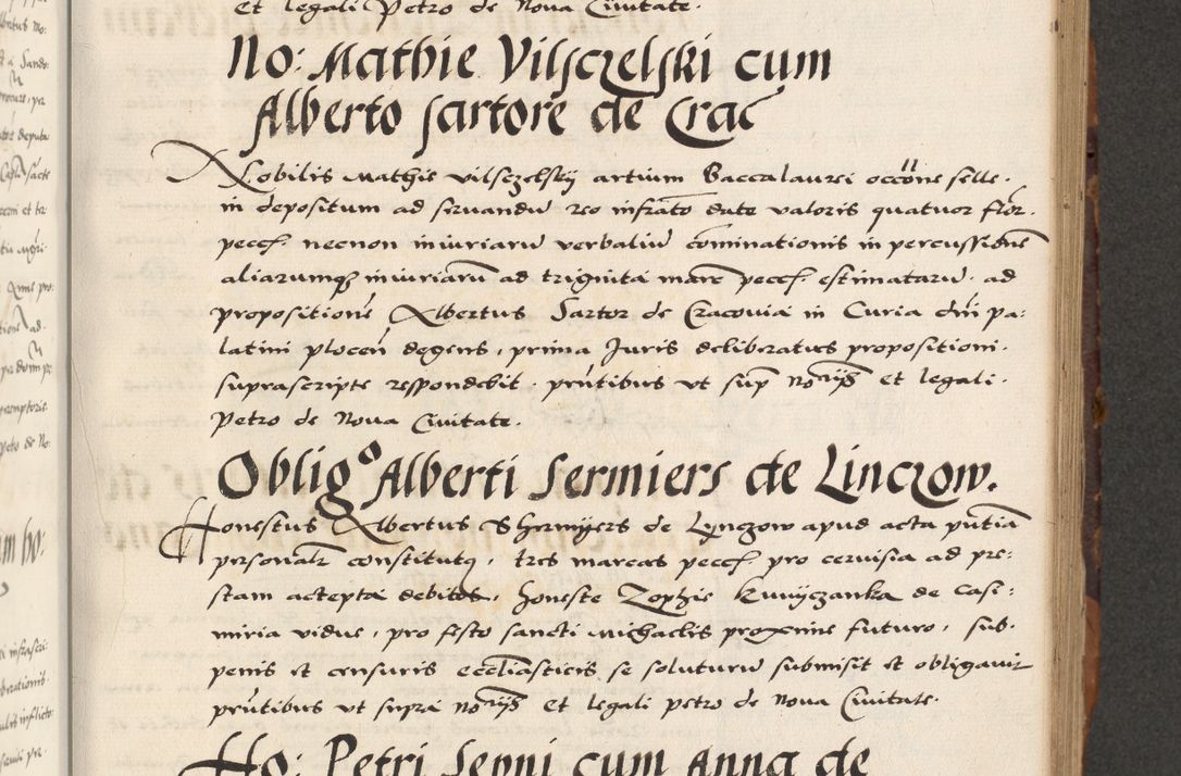 Zdjęcie nr 273 dla obiektu archiwalnego: Acta actorum causarum, sententiarum, obligationum et mandatorum coram reverendo patre et domini nostri domini Pauli divina providencia pape tertii, anno decimo quarto, a die et mense infrascriptis foeliciter continuantur. Annus coronancionis Pauli papae tercii a die tercia mensis Novembris inchoatur