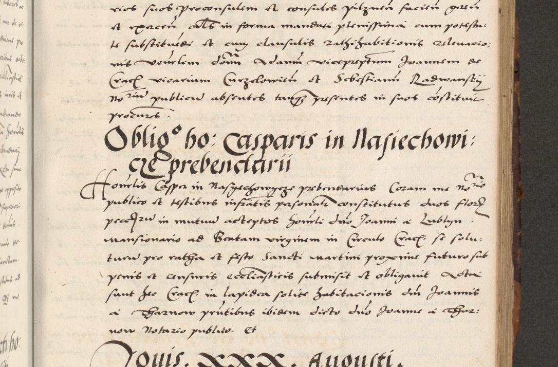 Zdjęcie nr 265 dla obiektu archiwalnego: Acta actorum causarum, sententiarum, obligationum et mandatorum coram reverendo patre et domini nostri domini Pauli divina providencia pape tertii, anno decimo quarto, a die et mense infrascriptis foeliciter continuantur. Annus coronancionis Pauli papae tercii a die tercia mensis Novembris inchoatur