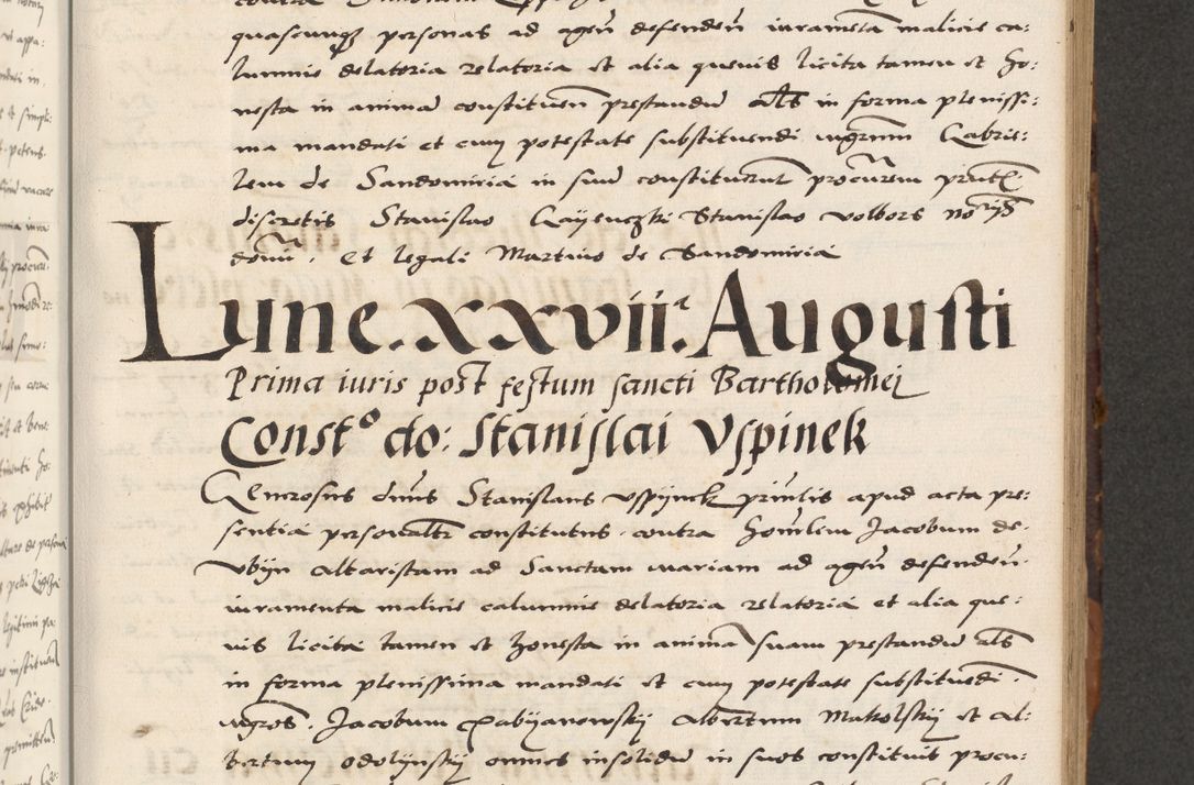 Zdjęcie nr 247 dla obiektu archiwalnego: Acta actorum causarum, sententiarum, obligationum et mandatorum coram reverendo patre et domini nostri domini Pauli divina providencia pape tertii, anno decimo quarto, a die et mense infrascriptis foeliciter continuantur. Annus coronancionis Pauli papae tercii a die tercia mensis Novembris inchoatur