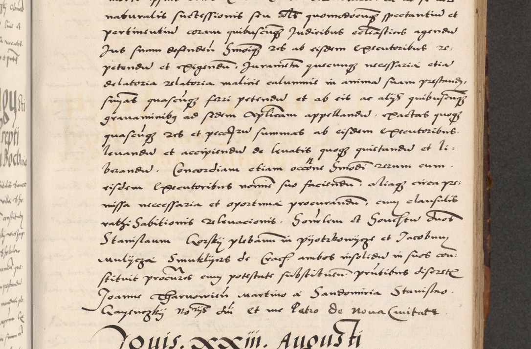 Zdjęcie nr 245 dla obiektu archiwalnego: Acta actorum causarum, sententiarum, obligationum et mandatorum coram reverendo patre et domini nostri domini Pauli divina providencia pape tertii, anno decimo quarto, a die et mense infrascriptis foeliciter continuantur. Annus coronancionis Pauli papae tercii a die tercia mensis Novembris inchoatur