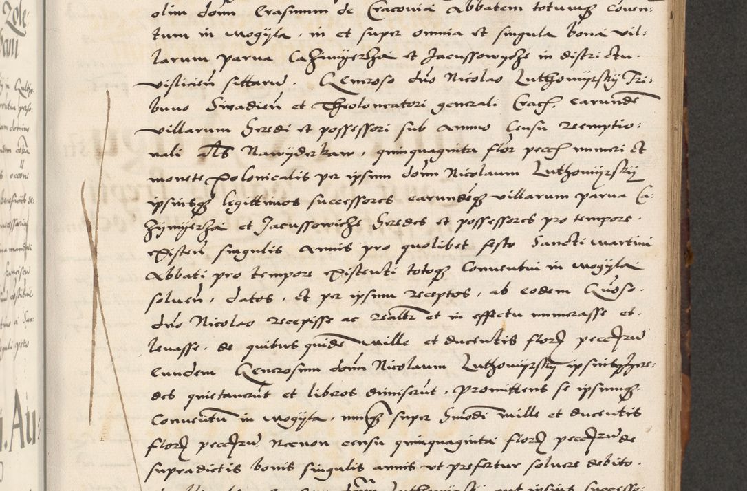 Zdjęcie nr 243 dla obiektu archiwalnego: Acta actorum causarum, sententiarum, obligationum et mandatorum coram reverendo patre et domini nostri domini Pauli divina providencia pape tertii, anno decimo quarto, a die et mense infrascriptis foeliciter continuantur. Annus coronancionis Pauli papae tercii a die tercia mensis Novembris inchoatur