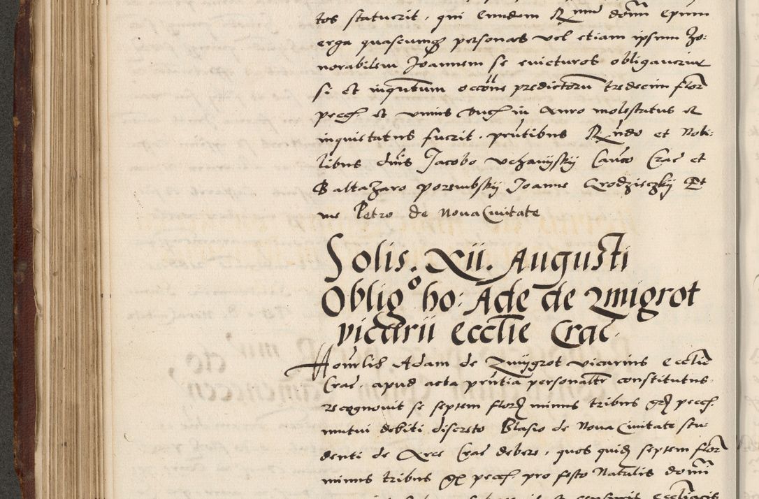 Zdjęcie nr 240 dla obiektu archiwalnego: Acta actorum causarum, sententiarum, obligationum et mandatorum coram reverendo patre et domini nostri domini Pauli divina providencia pape tertii, anno decimo quarto, a die et mense infrascriptis foeliciter continuantur. Annus coronancionis Pauli papae tercii a die tercia mensis Novembris inchoatur