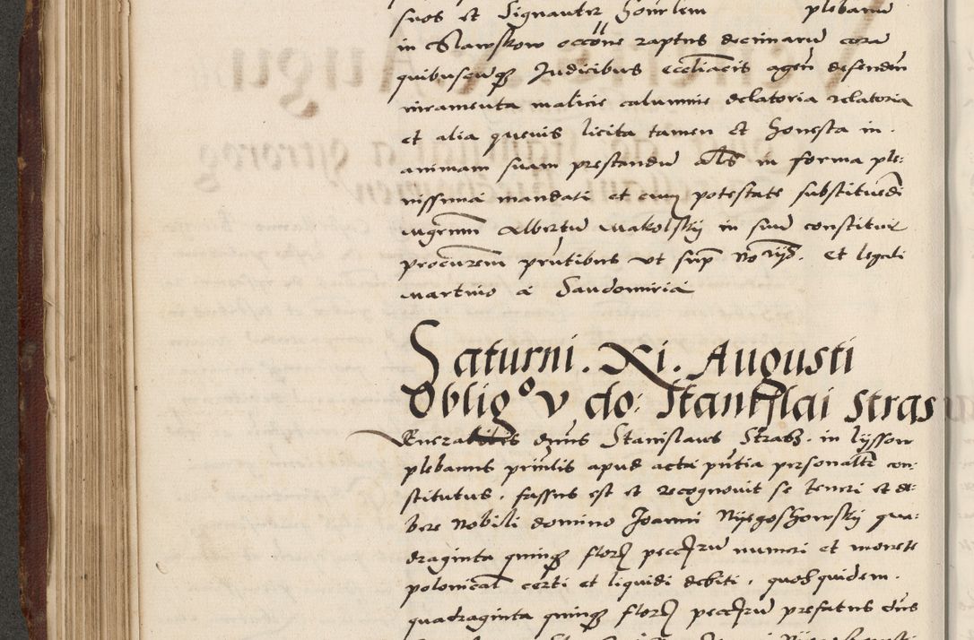 Zdjęcie nr 238 dla obiektu archiwalnego: Acta actorum causarum, sententiarum, obligationum et mandatorum coram reverendo patre et domini nostri domini Pauli divina providencia pape tertii, anno decimo quarto, a die et mense infrascriptis foeliciter continuantur. Annus coronancionis Pauli papae tercii a die tercia mensis Novembris inchoatur