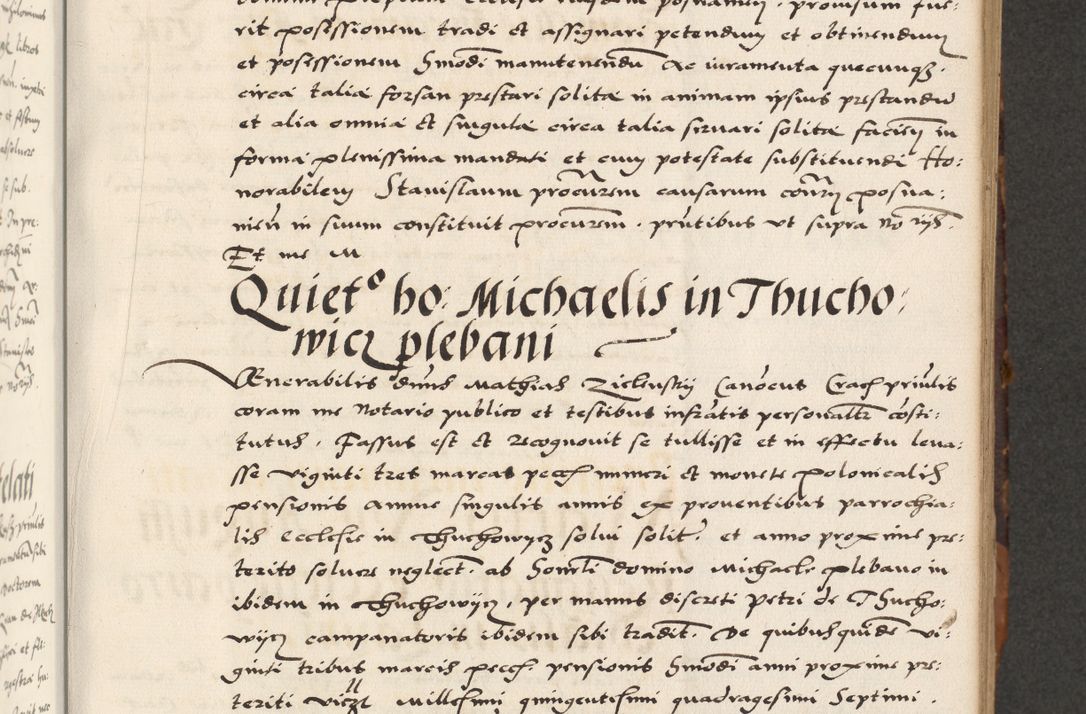 Zdjęcie nr 229 dla obiektu archiwalnego: Acta actorum causarum, sententiarum, obligationum et mandatorum coram reverendo patre et domini nostri domini Pauli divina providencia pape tertii, anno decimo quarto, a die et mense infrascriptis foeliciter continuantur. Annus coronancionis Pauli papae tercii a die tercia mensis Novembris inchoatur
