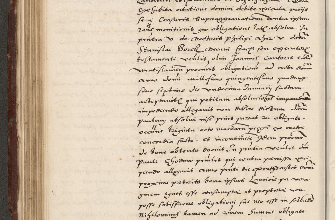 Zdjęcie nr 226 dla obiektu archiwalnego: Acta actorum causarum, sententiarum, obligationum et mandatorum coram reverendo patre et domini nostri domini Pauli divina providencia pape tertii, anno decimo quarto, a die et mense infrascriptis foeliciter continuantur. Annus coronancionis Pauli papae tercii a die tercia mensis Novembris inchoatur