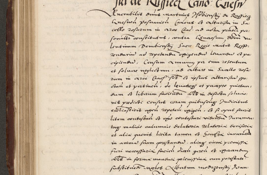 Zdjęcie nr 224 dla obiektu archiwalnego: Acta actorum causarum, sententiarum, obligationum et mandatorum coram reverendo patre et domini nostri domini Pauli divina providencia pape tertii, anno decimo quarto, a die et mense infrascriptis foeliciter continuantur. Annus coronancionis Pauli papae tercii a die tercia mensis Novembris inchoatur
