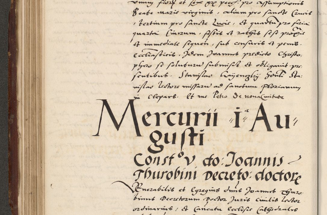Zdjęcie nr 218 dla obiektu archiwalnego: Acta actorum causarum, sententiarum, obligationum et mandatorum coram reverendo patre et domini nostri domini Pauli divina providencia pape tertii, anno decimo quarto, a die et mense infrascriptis foeliciter continuantur. Annus coronancionis Pauli papae tercii a die tercia mensis Novembris inchoatur