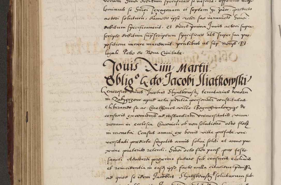 Zdjęcie nr 592 dla obiektu archiwalnego: Acta actorum causarum, sententiarum, obligationum et mandatorum coram reverendo patre et domini nostri domini Pauli divina providencia pape tertii, anno decimo quarto, a die et mense infrascriptis foeliciter continuantur. Annus coronancionis Pauli papae tercii a die tercia mensis Novembris inchoatur