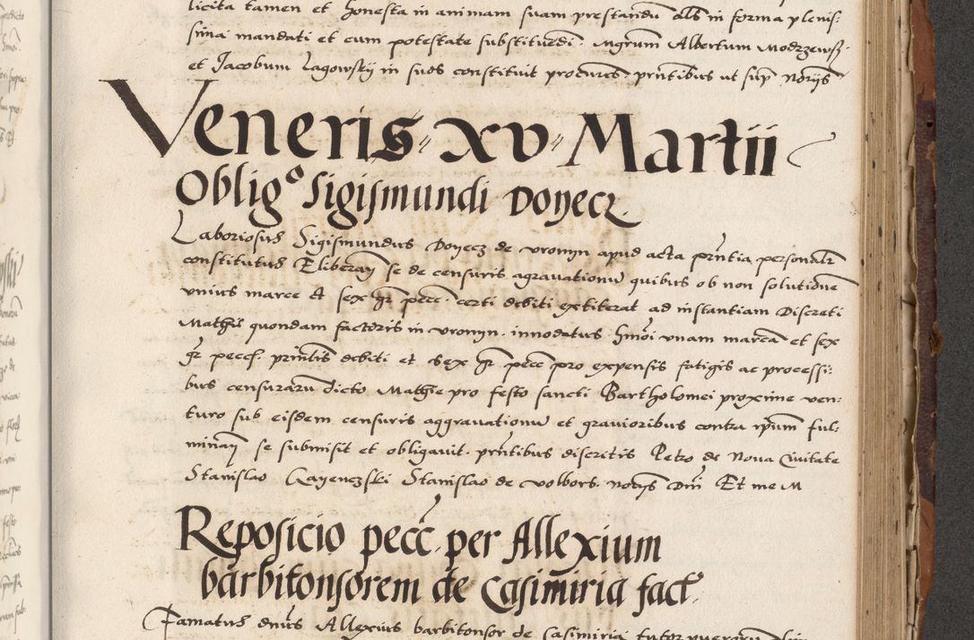 Zdjęcie nr 593 dla obiektu archiwalnego: Acta actorum causarum, sententiarum, obligationum et mandatorum coram reverendo patre et domini nostri domini Pauli divina providencia pape tertii, anno decimo quarto, a die et mense infrascriptis foeliciter continuantur. Annus coronancionis Pauli papae tercii a die tercia mensis Novembris inchoatur