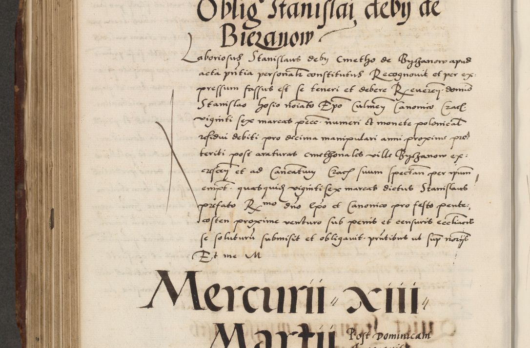 Zdjęcie nr 588 dla obiektu archiwalnego: Acta actorum causarum, sententiarum, obligationum et mandatorum coram reverendo patre et domini nostri domini Pauli divina providencia pape tertii, anno decimo quarto, a die et mense infrascriptis foeliciter continuantur. Annus coronancionis Pauli papae tercii a die tercia mensis Novembris inchoatur