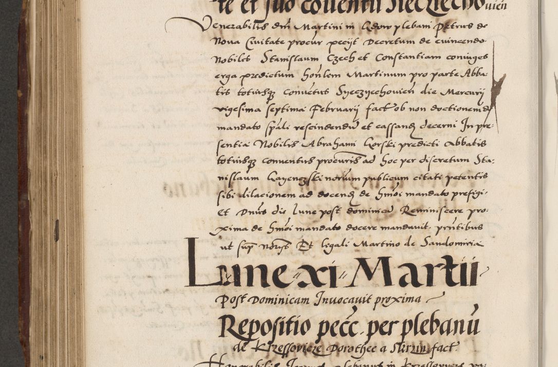 Zdjęcie nr 580 dla obiektu archiwalnego: Acta actorum causarum, sententiarum, obligationum et mandatorum coram reverendo patre et domini nostri domini Pauli divina providencia pape tertii, anno decimo quarto, a die et mense infrascriptis foeliciter continuantur. Annus coronancionis Pauli papae tercii a die tercia mensis Novembris inchoatur