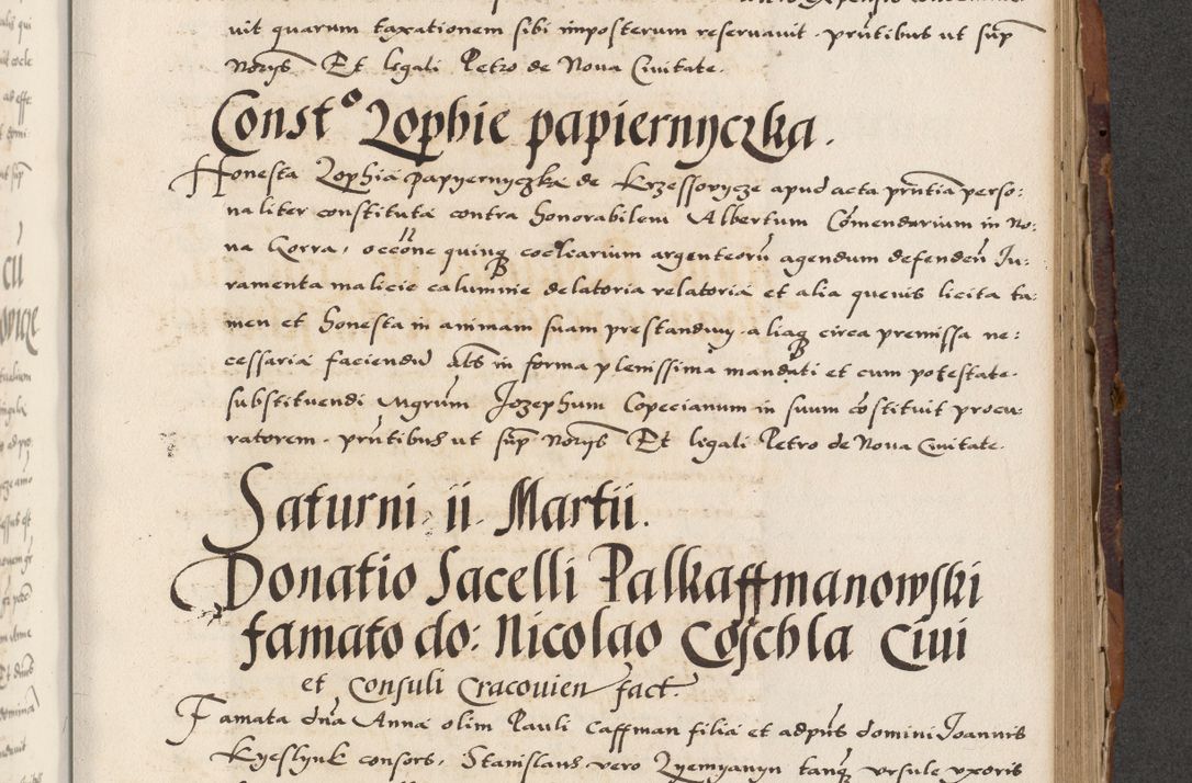 Zdjęcie nr 569 dla obiektu archiwalnego: Acta actorum causarum, sententiarum, obligationum et mandatorum coram reverendo patre et domini nostri domini Pauli divina providencia pape tertii, anno decimo quarto, a die et mense infrascriptis foeliciter continuantur. Annus coronancionis Pauli papae tercii a die tercia mensis Novembris inchoatur