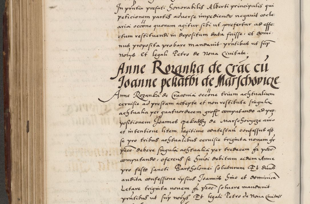Zdjęcie nr 568 dla obiektu archiwalnego: Acta actorum causarum, sententiarum, obligationum et mandatorum coram reverendo patre et domini nostri domini Pauli divina providencia pape tertii, anno decimo quarto, a die et mense infrascriptis foeliciter continuantur. Annus coronancionis Pauli papae tercii a die tercia mensis Novembris inchoatur
