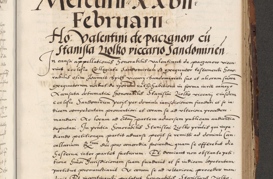 Zdjęcie nr 557 dla obiektu archiwalnego: Acta actorum causarum, sententiarum, obligationum et mandatorum coram reverendo patre et domini nostri domini Pauli divina providencia pape tertii, anno decimo quarto, a die et mense infrascriptis foeliciter continuantur. Annus coronancionis Pauli papae tercii a die tercia mensis Novembris inchoatur