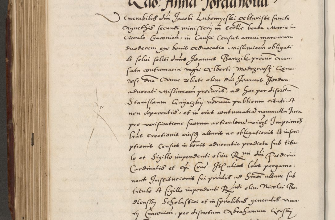 Zdjęcie nr 546 dla obiektu archiwalnego: Acta actorum causarum, sententiarum, obligationum et mandatorum coram reverendo patre et domini nostri domini Pauli divina providencia pape tertii, anno decimo quarto, a die et mense infrascriptis foeliciter continuantur. Annus coronancionis Pauli papae tercii a die tercia mensis Novembris inchoatur