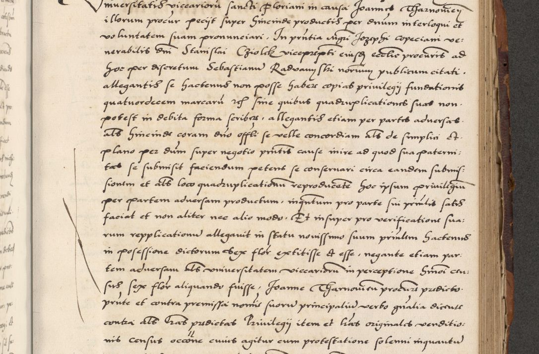 Zdjęcie nr 545 dla obiektu archiwalnego: Acta actorum causarum, sententiarum, obligationum et mandatorum coram reverendo patre et domini nostri domini Pauli divina providencia pape tertii, anno decimo quarto, a die et mense infrascriptis foeliciter continuantur. Annus coronancionis Pauli papae tercii a die tercia mensis Novembris inchoatur