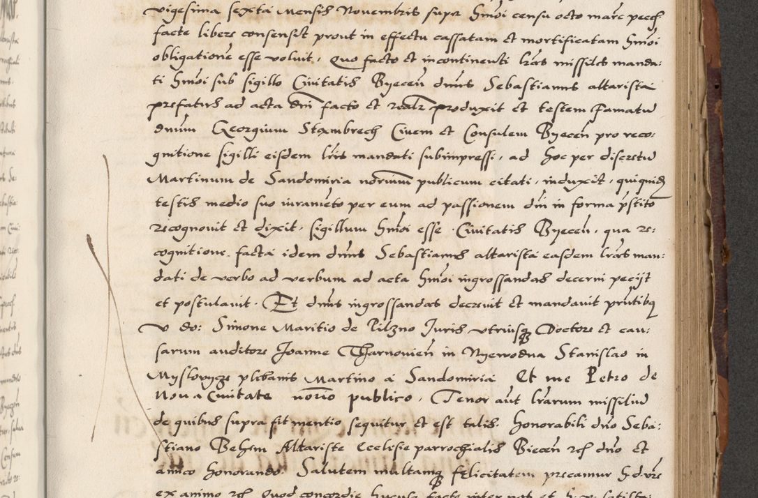 Zdjęcie nr 523 dla obiektu archiwalnego: Acta actorum causarum, sententiarum, obligationum et mandatorum coram reverendo patre et domini nostri domini Pauli divina providencia pape tertii, anno decimo quarto, a die et mense infrascriptis foeliciter continuantur. Annus coronancionis Pauli papae tercii a die tercia mensis Novembris inchoatur