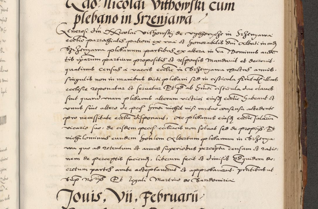 Zdjęcie nr 517 dla obiektu archiwalnego: Acta actorum causarum, sententiarum, obligationum et mandatorum coram reverendo patre et domini nostri domini Pauli divina providencia pape tertii, anno decimo quarto, a die et mense infrascriptis foeliciter continuantur. Annus coronancionis Pauli papae tercii a die tercia mensis Novembris inchoatur