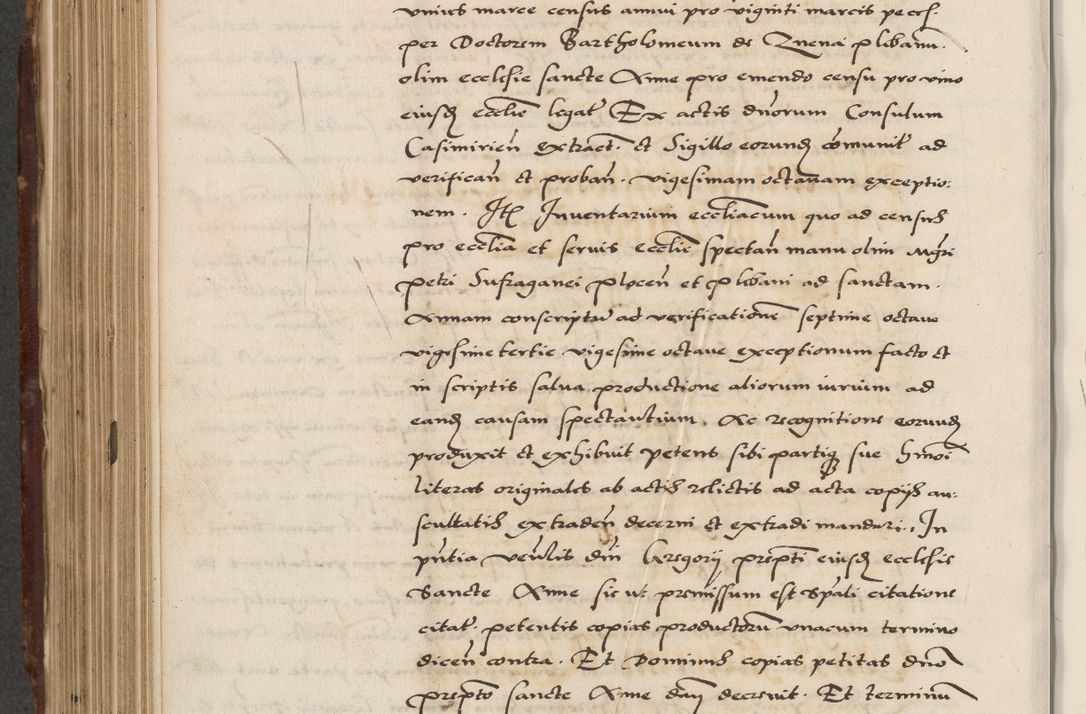Zdjęcie nr 504 dla obiektu archiwalnego: Acta actorum causarum, sententiarum, obligationum et mandatorum coram reverendo patre et domini nostri domini Pauli divina providencia pape tertii, anno decimo quarto, a die et mense infrascriptis foeliciter continuantur. Annus coronancionis Pauli papae tercii a die tercia mensis Novembris inchoatur