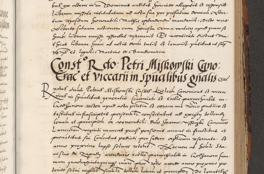 Zdjęcie nr 499 dla obiektu archiwalnego: Acta actorum causarum, sententiarum, obligationum et mandatorum coram reverendo patre et domini nostri domini Pauli divina providencia pape tertii, anno decimo quarto, a die et mense infrascriptis foeliciter continuantur. Annus coronancionis Pauli papae tercii a die tercia mensis Novembris inchoatur