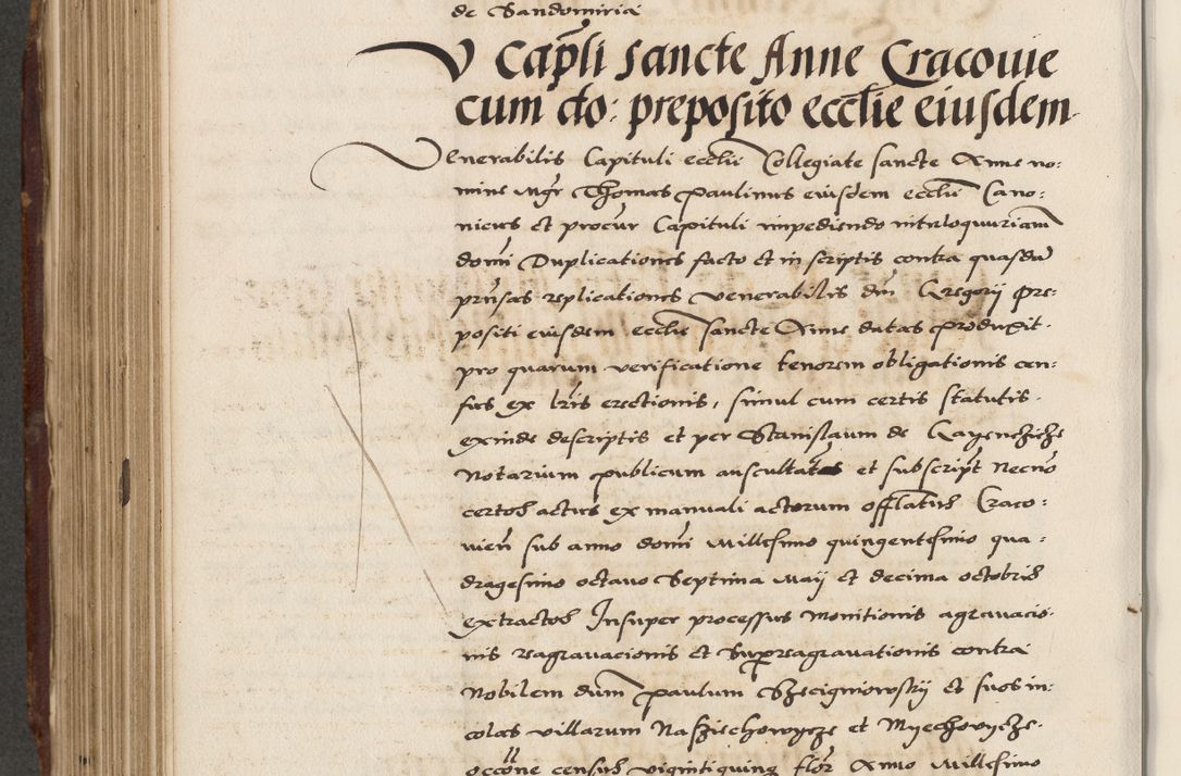 Zdjęcie nr 498 dla obiektu archiwalnego: Acta actorum causarum, sententiarum, obligationum et mandatorum coram reverendo patre et domini nostri domini Pauli divina providencia pape tertii, anno decimo quarto, a die et mense infrascriptis foeliciter continuantur. Annus coronancionis Pauli papae tercii a die tercia mensis Novembris inchoatur