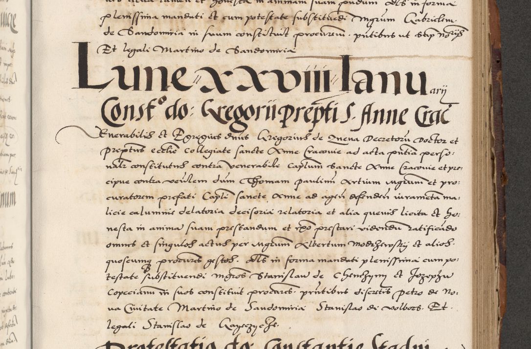 Zdjęcie nr 493 dla obiektu archiwalnego: Acta actorum causarum, sententiarum, obligationum et mandatorum coram reverendo patre et domini nostri domini Pauli divina providencia pape tertii, anno decimo quarto, a die et mense infrascriptis foeliciter continuantur. Annus coronancionis Pauli papae tercii a die tercia mensis Novembris inchoatur