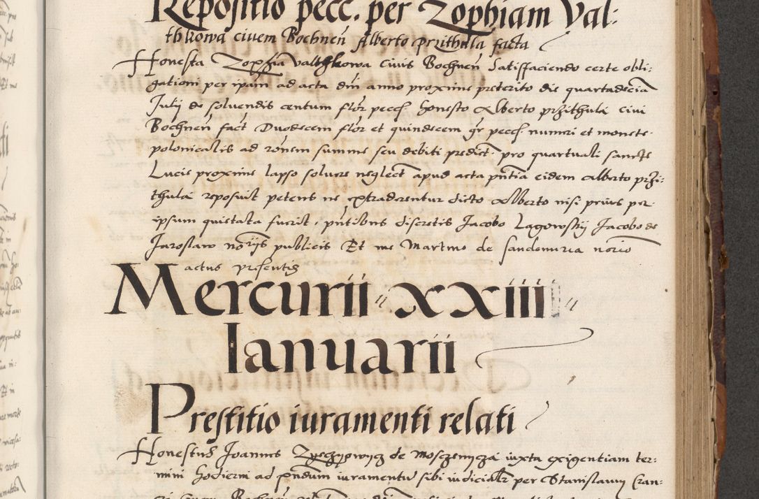Zdjęcie nr 485 dla obiektu archiwalnego: Acta actorum causarum, sententiarum, obligationum et mandatorum coram reverendo patre et domini nostri domini Pauli divina providencia pape tertii, anno decimo quarto, a die et mense infrascriptis foeliciter continuantur. Annus coronancionis Pauli papae tercii a die tercia mensis Novembris inchoatur