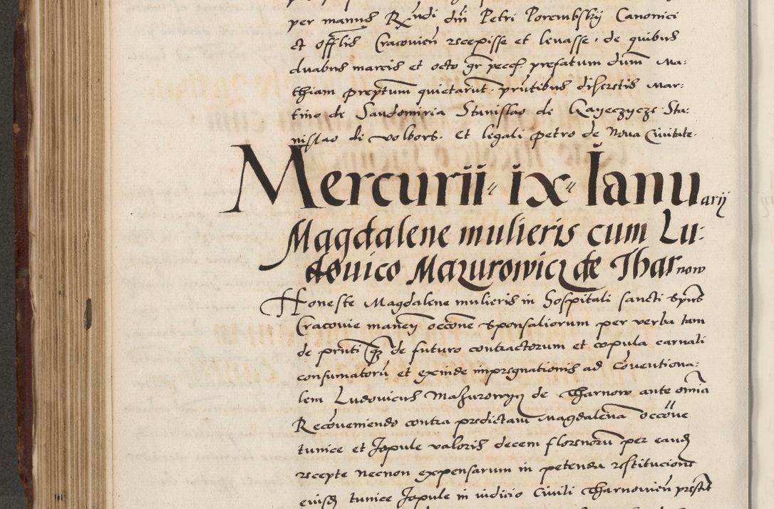 Zdjęcie nr 464 dla obiektu archiwalnego: Acta actorum causarum, sententiarum, obligationum et mandatorum coram reverendo patre et domini nostri domini Pauli divina providencia pape tertii, anno decimo quarto, a die et mense infrascriptis foeliciter continuantur. Annus coronancionis Pauli papae tercii a die tercia mensis Novembris inchoatur