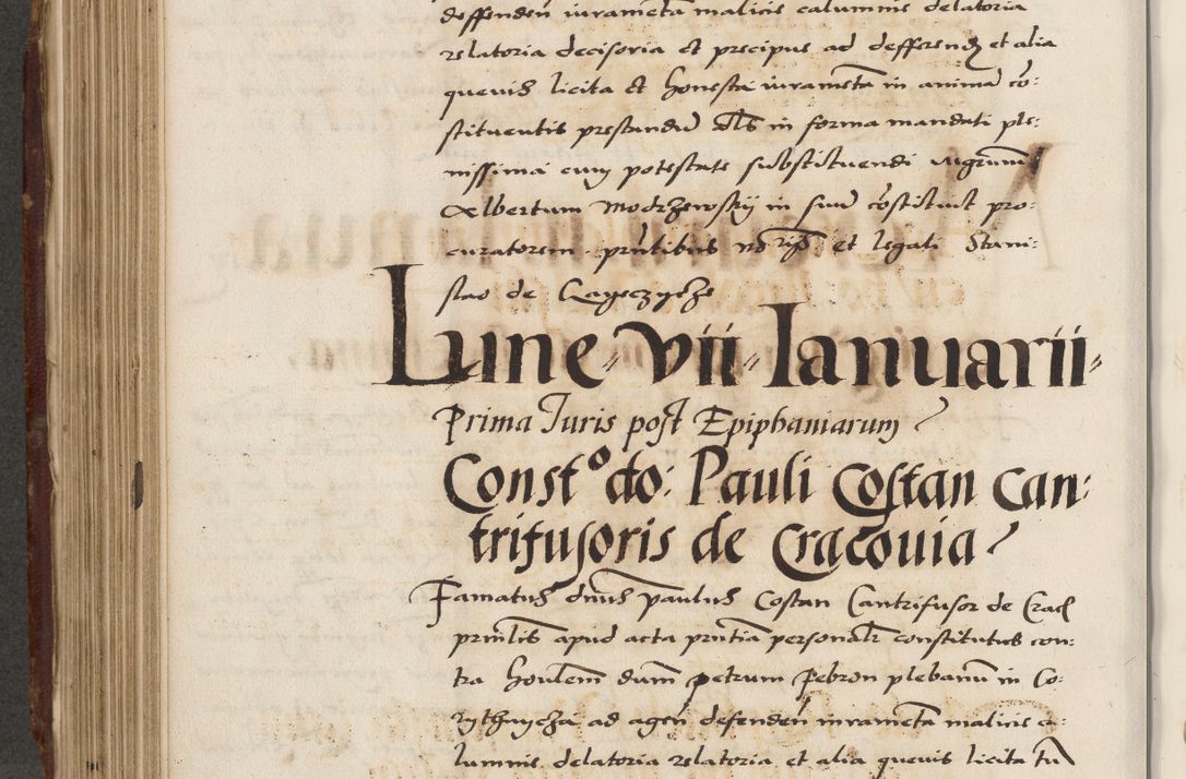 Zdjęcie nr 456 dla obiektu archiwalnego: Acta actorum causarum, sententiarum, obligationum et mandatorum coram reverendo patre et domini nostri domini Pauli divina providencia pape tertii, anno decimo quarto, a die et mense infrascriptis foeliciter continuantur. Annus coronancionis Pauli papae tercii a die tercia mensis Novembris inchoatur