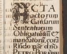 Zdjęcie nr 451 dla obiektu archiwalnego: Acta actorum causarum, sententiarum, obligationum et mandatorum coram reverendo patre et domini nostri domini Pauli divina providencia pape tertii, anno decimo quarto, a die et mense infrascriptis foeliciter continuantur. Annus coronancionis Pauli papae tercii a die tercia mensis Novembris inchoatur